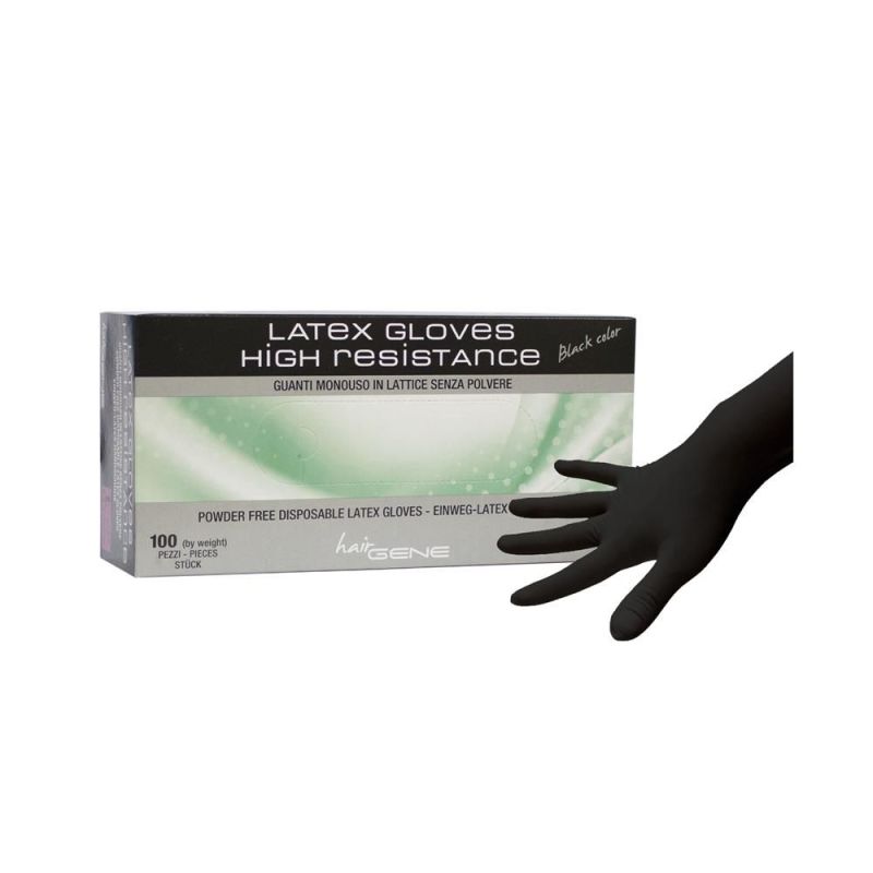GUANTI LATTICE NERI 100 PZ