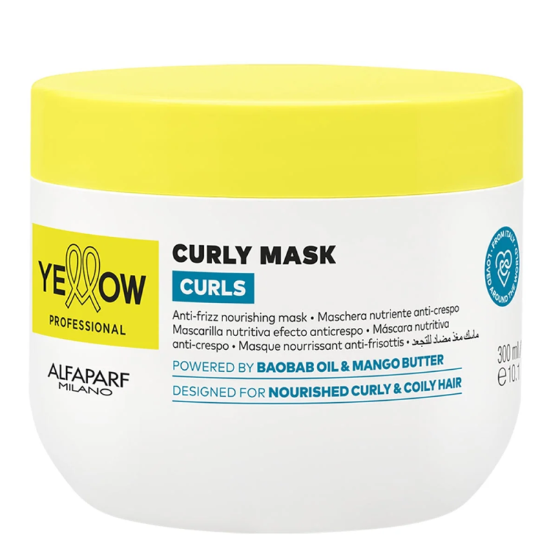 YELLOW CURLS MASK