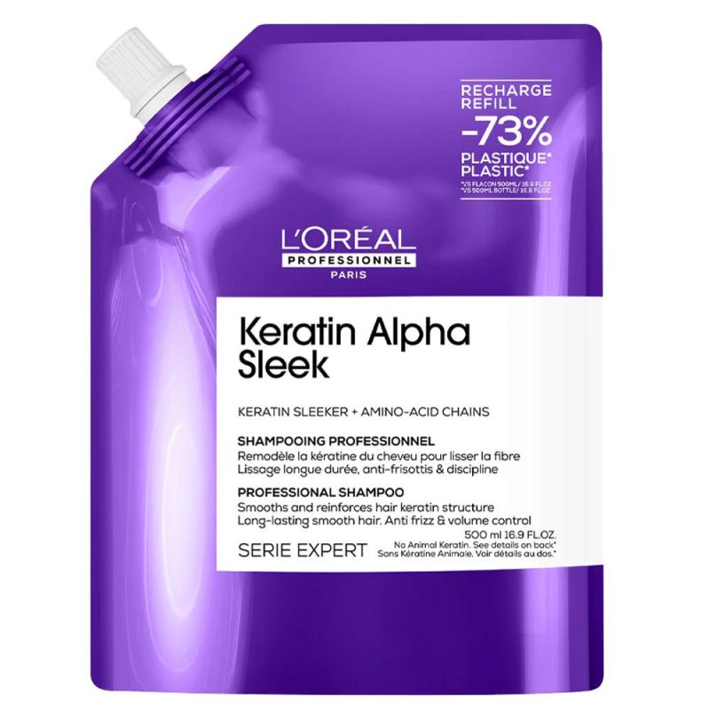 SERIE EXPERT KERATIN ALPHA SLEEK SHAMPO REFILL