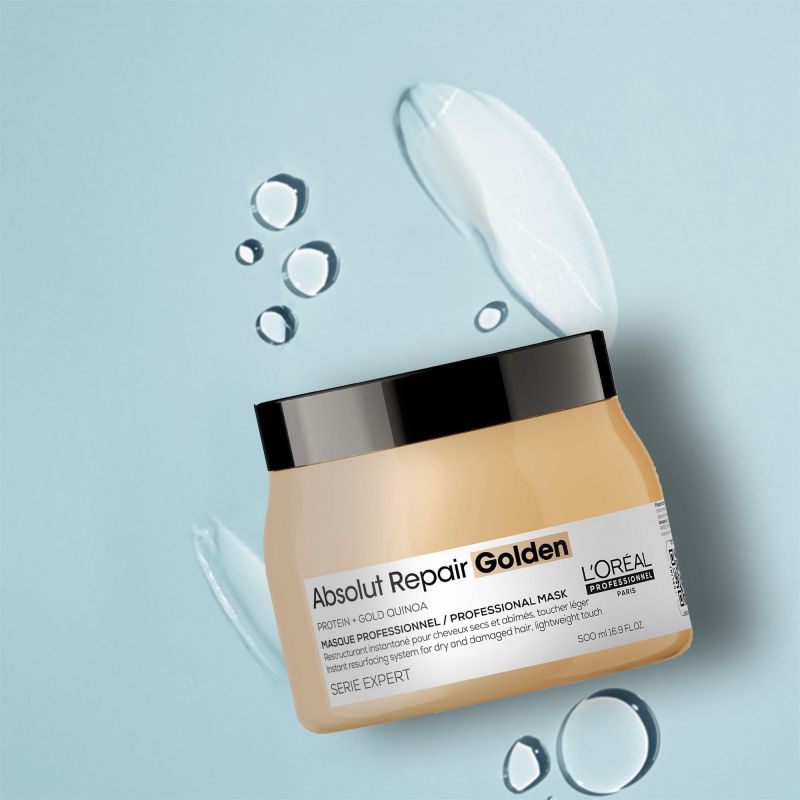 SERIE EXPERT ABSOLUT REPAIR PROTEIN + GOLD QUINOA GOLDEN MASK