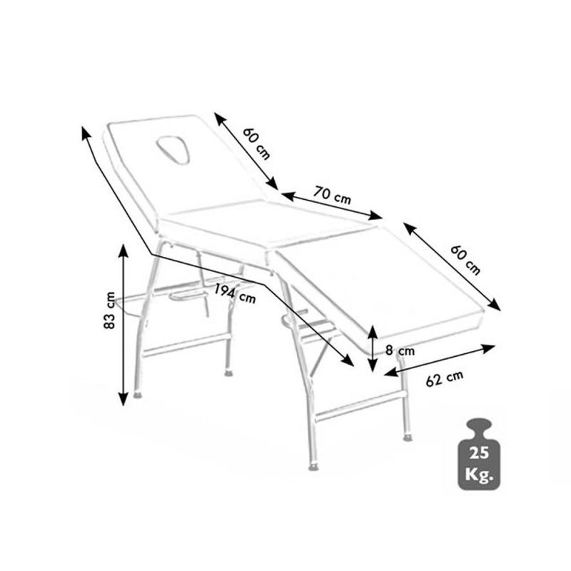 ELETTROBEAUTY LETTINO EDO 2 SNODI CON RIPIANO