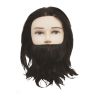 TESTINA UOMO MHK-8 BROWN CON BARBA E BAFFI