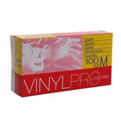 VINYLPRO GUANTI VINILE C/POLV. 100PZ