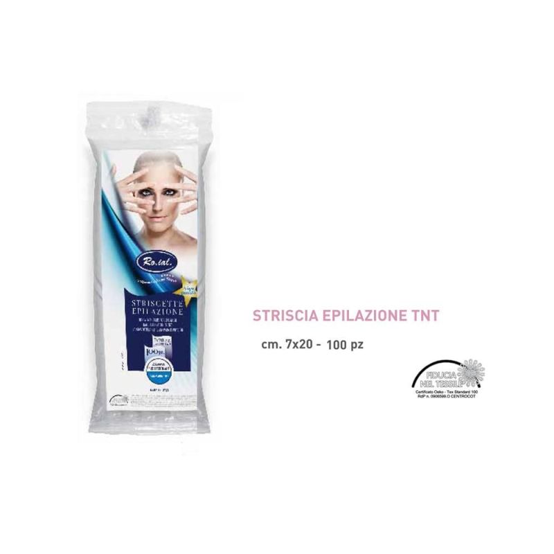 STRISCE PER EPILAZIONE PRETAGLIATE 22 CM 100 PZ