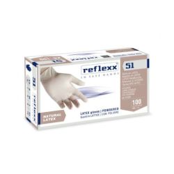 GUANTI LATTICE BIANCO CON POLVERE 100 PZ