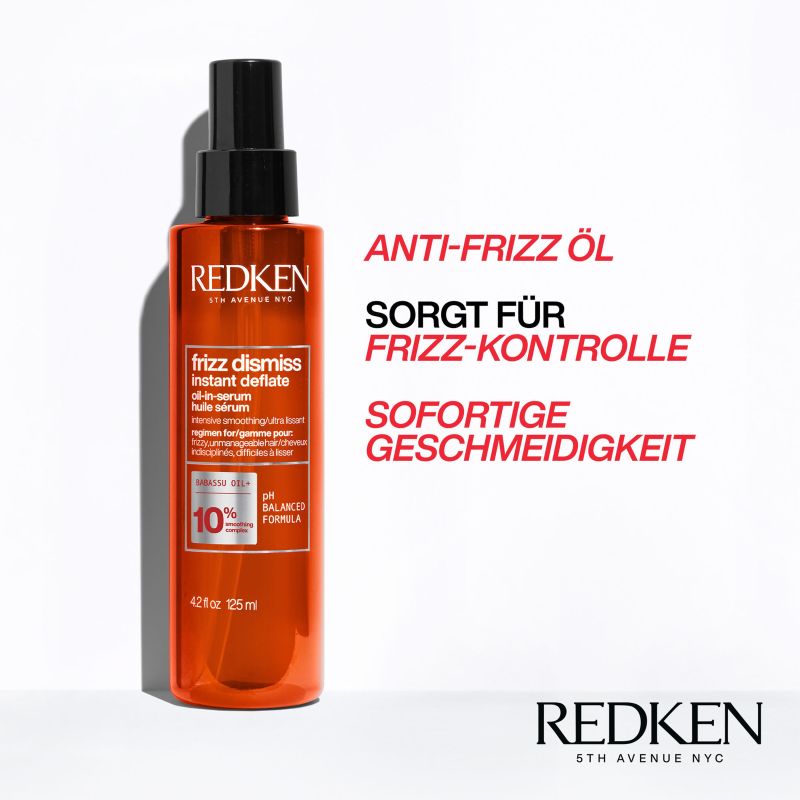 REDKEN HAIRCARE FRIZZ DISMISS 10% INSTANT DEFLATE OIL-IN-SERUM
