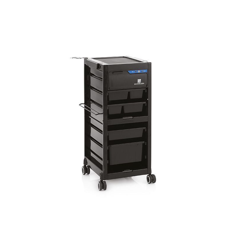 XANITALIA CARRELLO IGENIZZATORE A LUCE UVC NEW YORK UV PRO BLACK