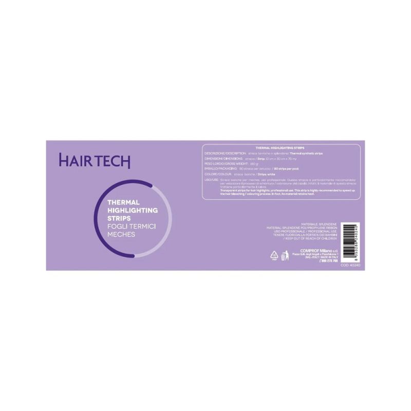 HAIR TECH CARTINE MECHES 10 X 30 CM 80 PZ