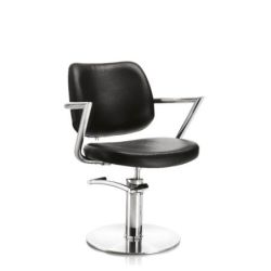 POLTRONA PARRUCCHIERE HAIR SQUARE BASE TONDA