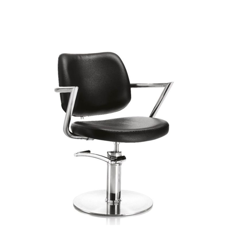 POLTRONA PARRUCCHIERE HAIR SQUARE BASE TONDA