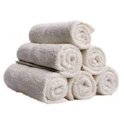 SALVIETTE DA BARBA IN SPUGNA COTONE 20 X 60
